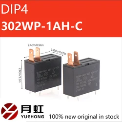 2 PCS 12V Relay 302WP-1AH-C M02 12VDC 4Pins For Microwave Oven