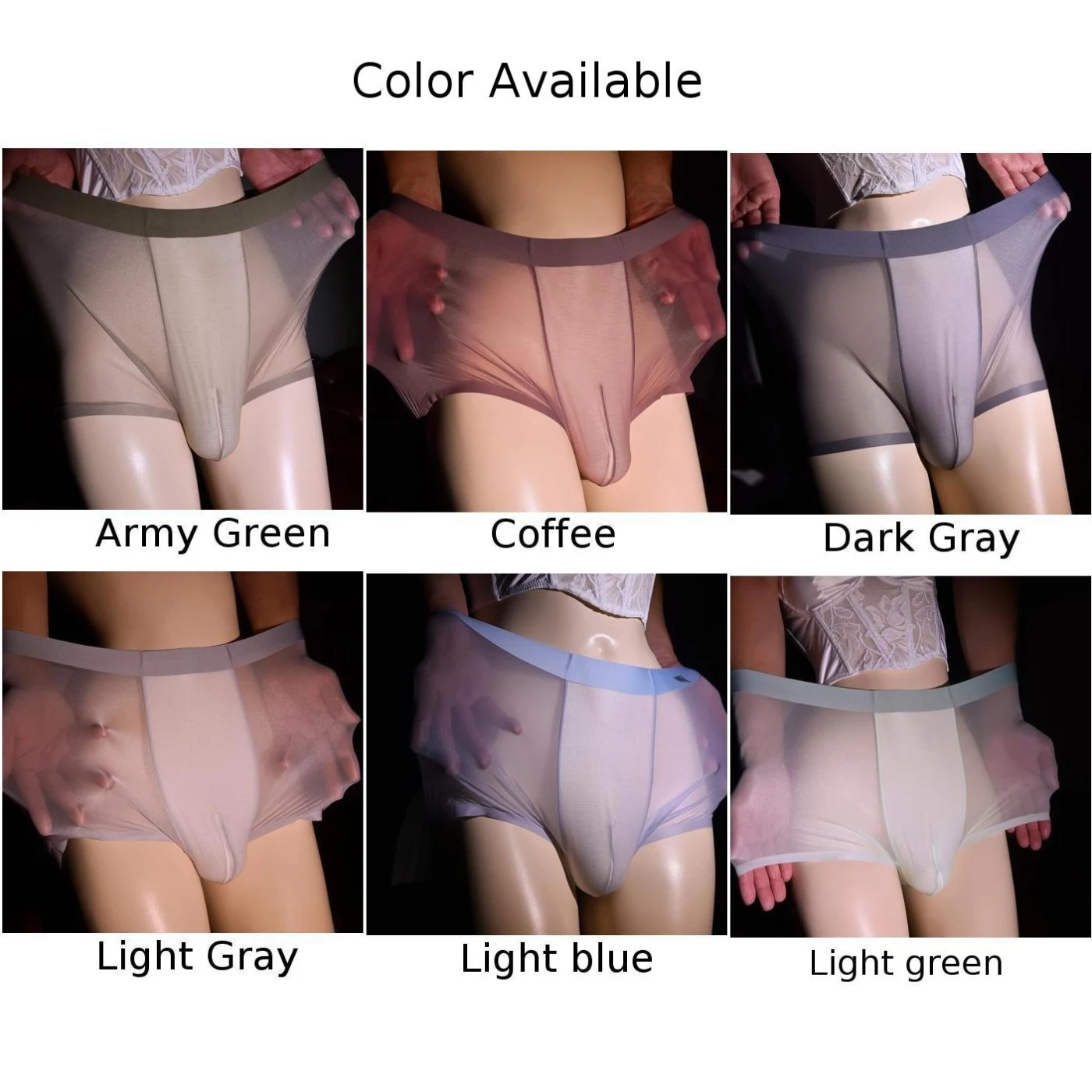 Crossdressing masculino ver através de shorts troncos peso item tecido roupas comprimento bolsa como escolher adequado