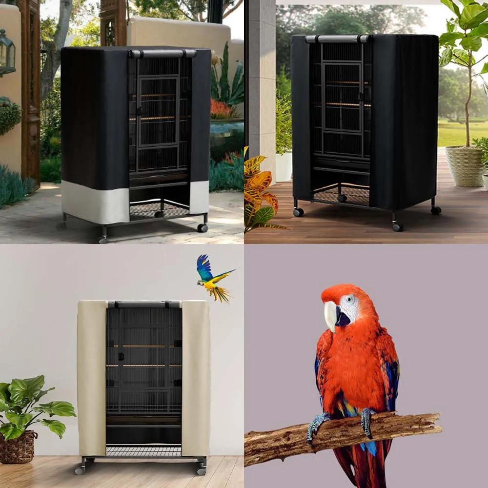 indoor and outdoor Bird Cage Cover to Small Animal Privacy Comfort  with Removable Top Panel Durable Breathable Waterproof Cover