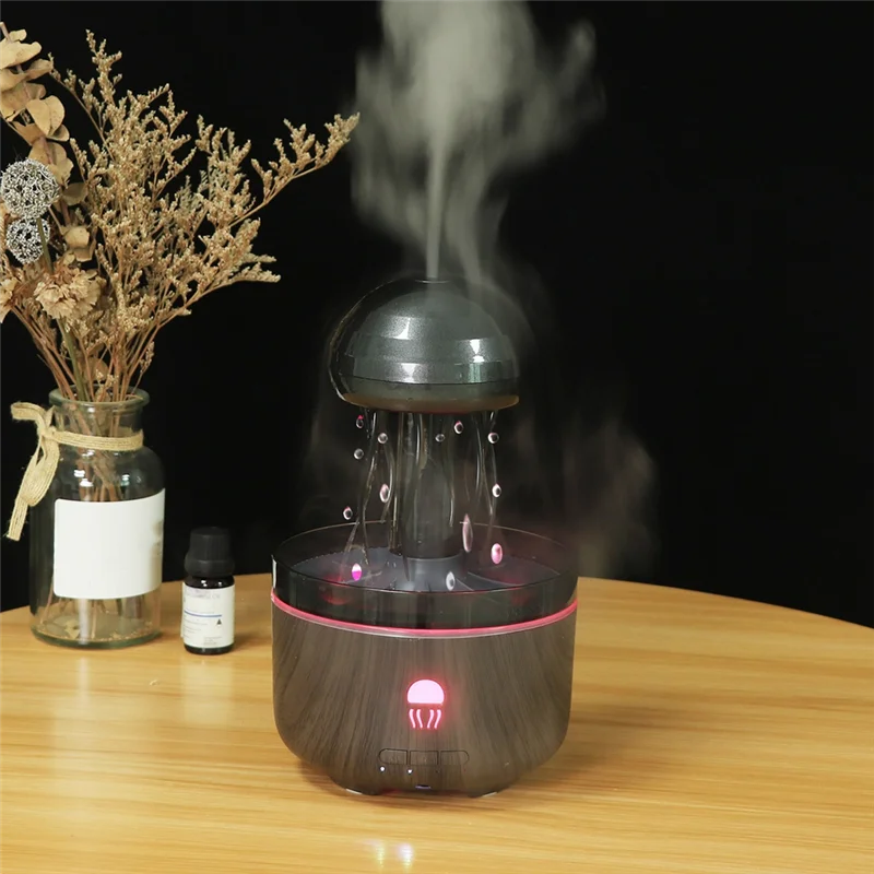 ABBZ-Jellyfish Nawilżacz Powietrza 320ML Dyfuzor Aromaterapii Do Olejków Eterycznych Do Sypialni Biura Idealny Do Jogi Wtyczka EU