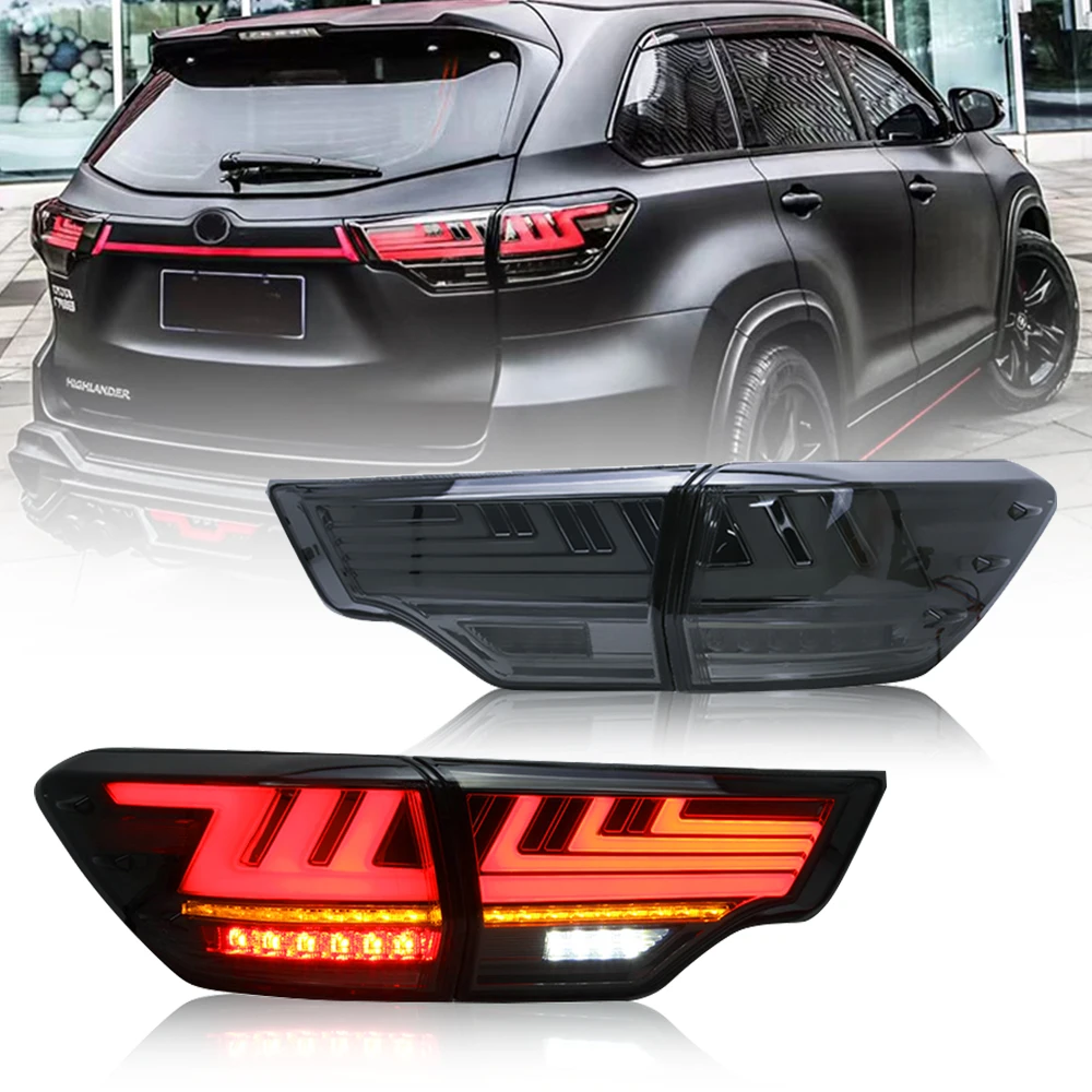 

Taillights For Toyota Highlander 2014-2019 LED Lamps Car Accessories Auto Replacement Parts Fog+Signal+Brake+Reverse Assembly
