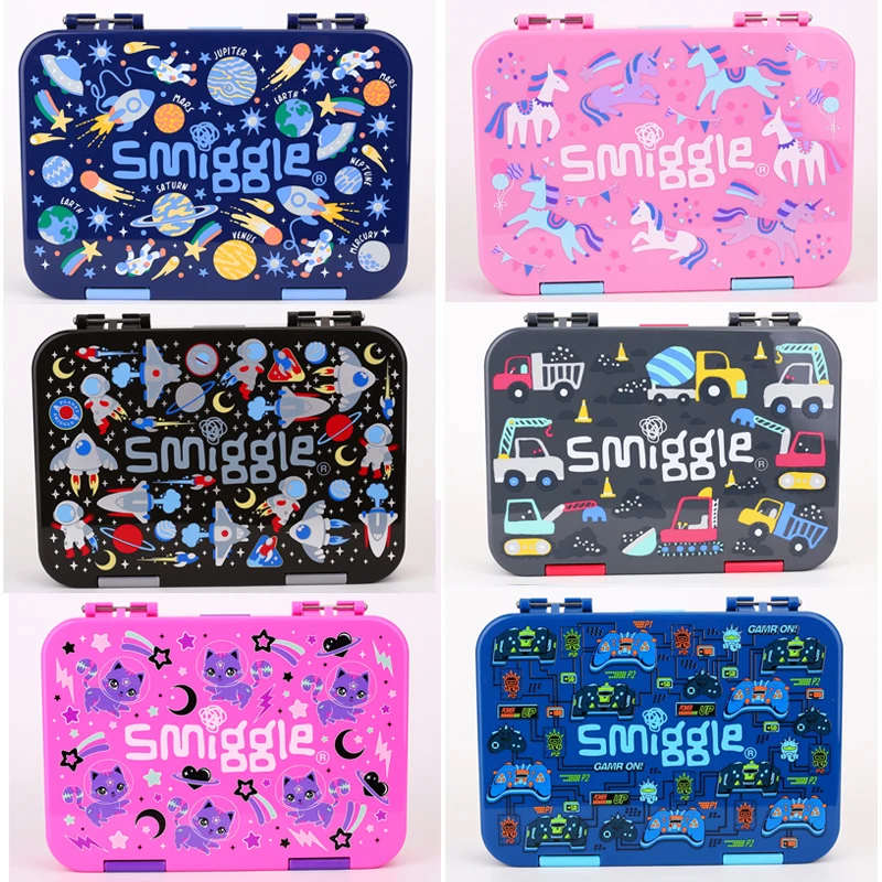 

Австралийские Smiggle, фигурки героев Диснея, Русалка, Микки Маус, коробка для еды, коробка для еды, Ланч-бокс для пикника, подарок на весну и осень