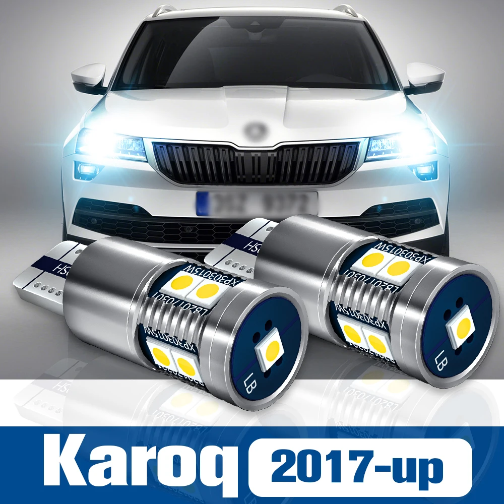 

2pcs LED Clearance Light Bulb Parking Lamp Accessories Canbus For Skoda Karoq 2017 2018 2019 2020