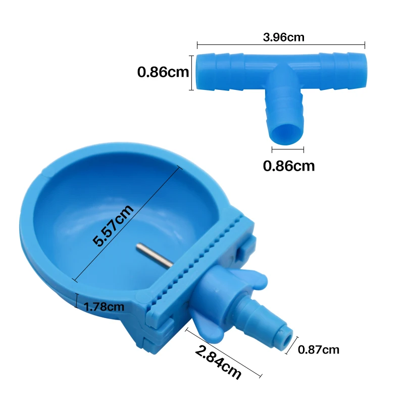 5Pcs Rabbit Water Bowl Farm Rabbit Automatic Drinker Rabbit Cage Fix Cup Fox Mink Pet Small Animals Plastic Drinking Bowl