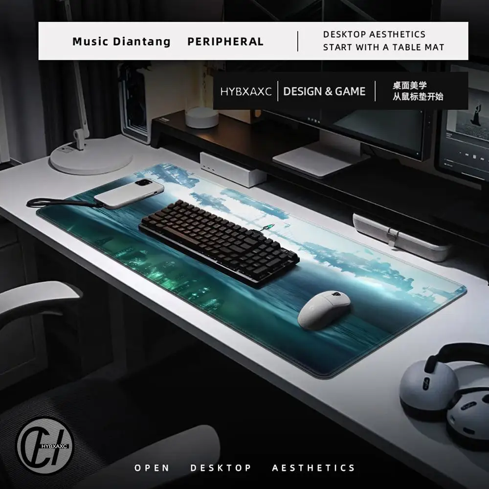 Mouse Pad Mouse Pad Desk Mouse Pad Cute HD Desk Pad Extended Gaming Keyboard Bios-hock Mats Large XXL Gamer Mousepad 90x40