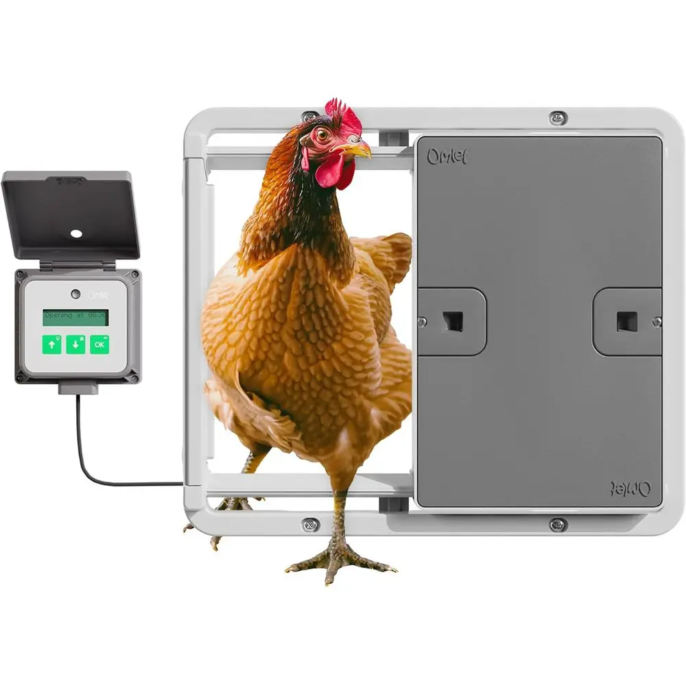 

Automatic Chicken Coop Door Opener | Operated by Light Sensor or Timer | Easy to Install, No Maintenance Required | Improves Coo
