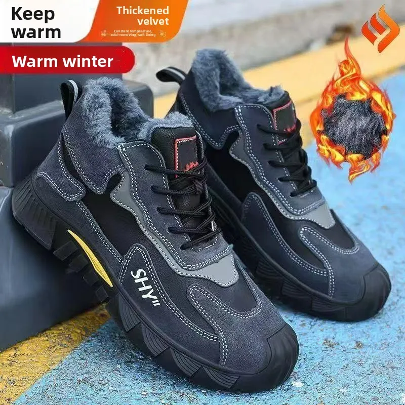 Premium Casual Slip on Snow Boots Anti-Rub Inner Material, Anti-Slip Traction Waterproof Light Plush Warm Winter Footwear