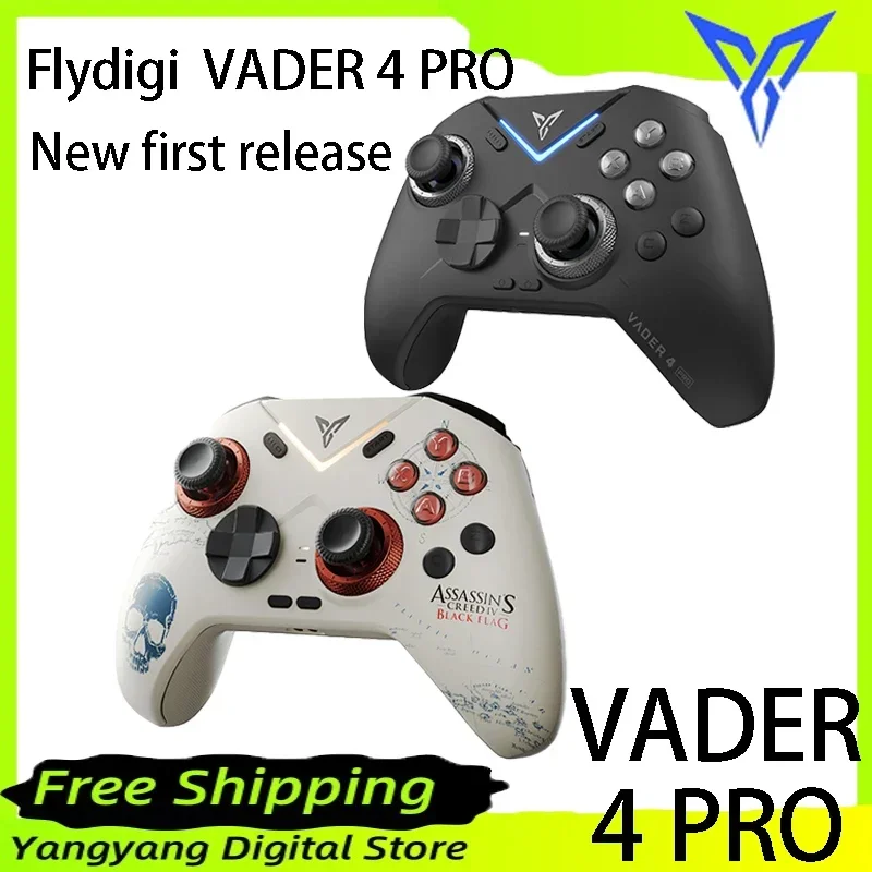 Flydigi VADER 4 / VADER 4 PRO Bluetooth Wireless Gamepad Hall Linear Trigger Switch/PC/steam/IOS Games and Video Games