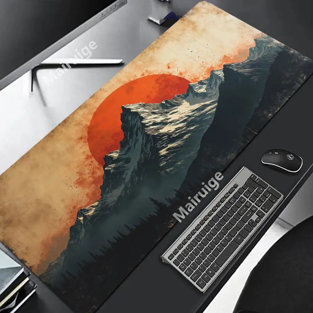 

Mouse Pads Sky Landscape Table Mats Computer Mousepad Company Desk Pad Aesthetic Large Gamer Mousepads Office Mouse Mat 100x50cm