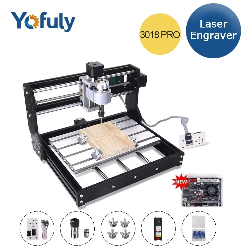 

CNC 3018 Pro GRBL DIY Лазерный гравировальный станок Станок с ЧПУ Фрезерный станок для печатных плат Фрезерный станок по дереву Гравер Фрезерный станок с ЧПУ 3-осевой
