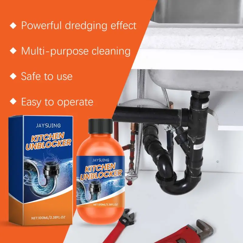 Pipeline Dredging Agent Drain Cleaners Easily Unclog Pipes Prevent Pipe Blockage Remove Residual Odor Sewer Unclogging Agent