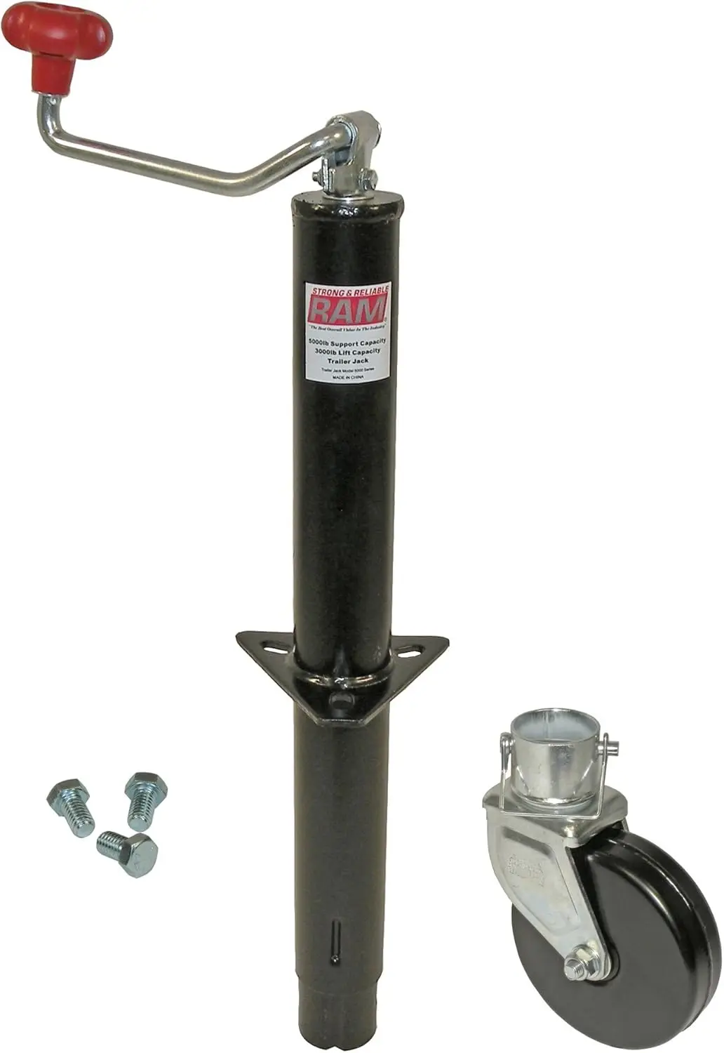 

Trailer Jack with Wheel and Mounting Hardware