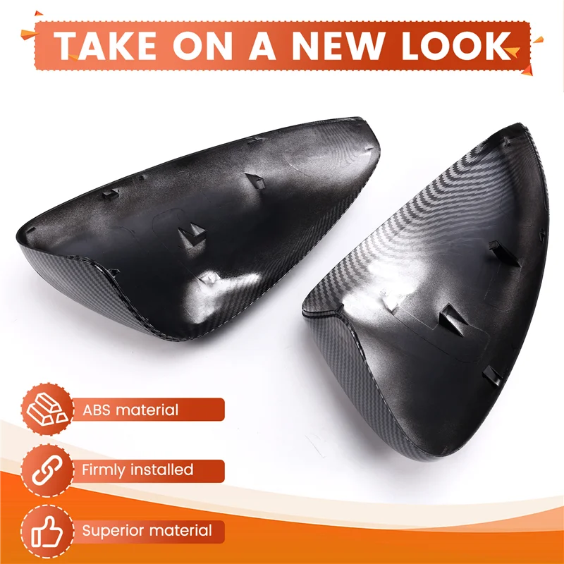 

A03Z-Car Side Rearview Mirror Cover Carbon Fiber Door Mirror Shell For Honda Accord 2018-2022 Rearview Mirror Housing