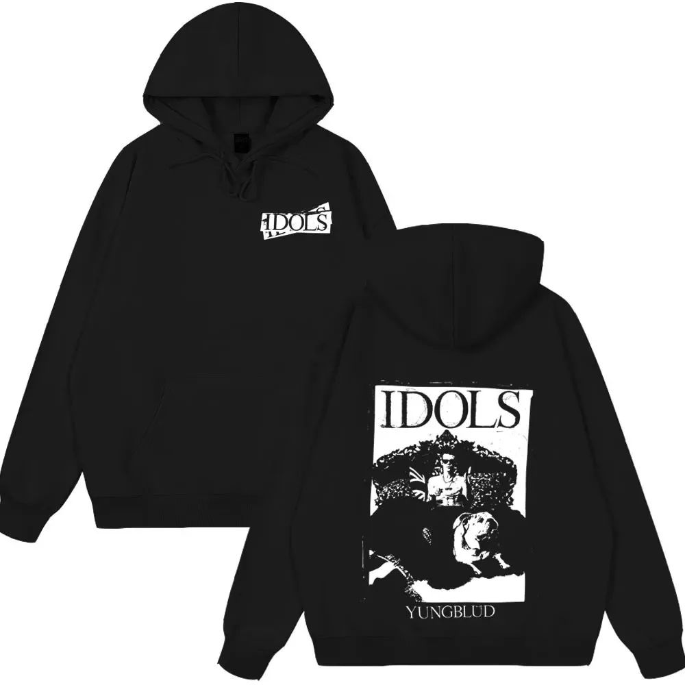

Новые худи 2026: мерч Yungblud IDOLS Album Tour, зимняя одежда, модные хип-хоп свитшоты для мужчин и женщин, парные худи, топы