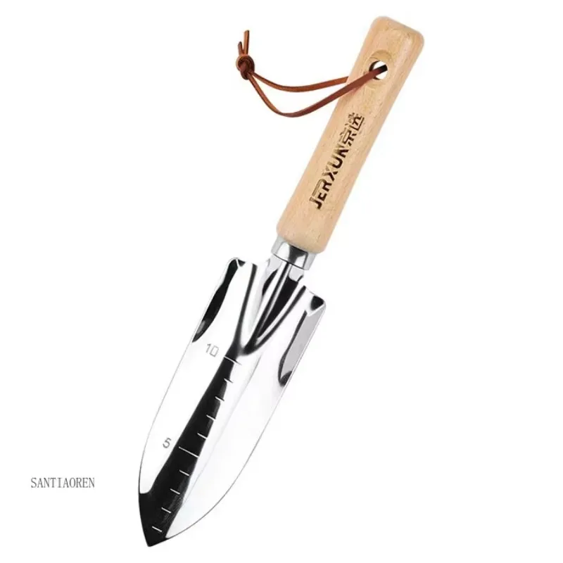 

2025Stainless Steel Small Spade Garden Tools Potted Gardening Tools Small Planting Set Steel Shovel with Handle