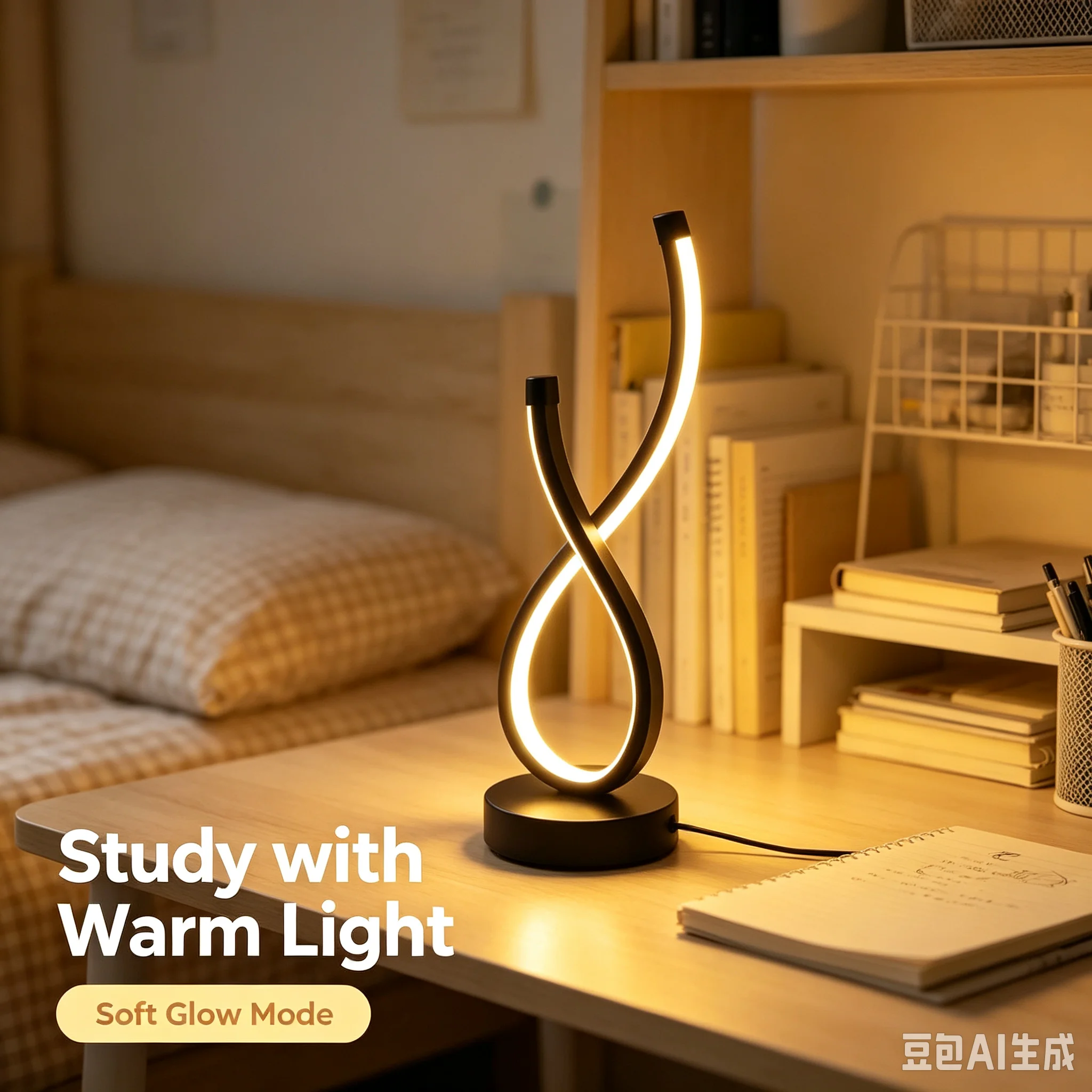 LED Table Lamp Bedroom Nightlight Creative Restaurant Coffee Shop Luminescent Decorative Table Lamp
