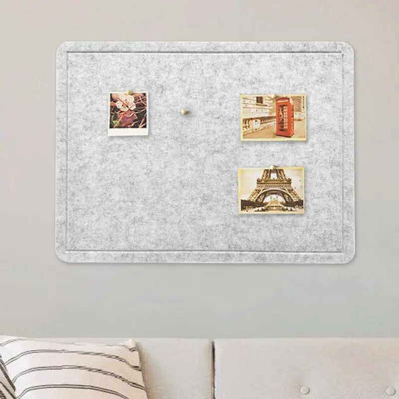 Decorative Felt Pin Board For Wall Anti-Slip Sturdy Bulletin & Display Board Felt Pin Board Wear-Resistant