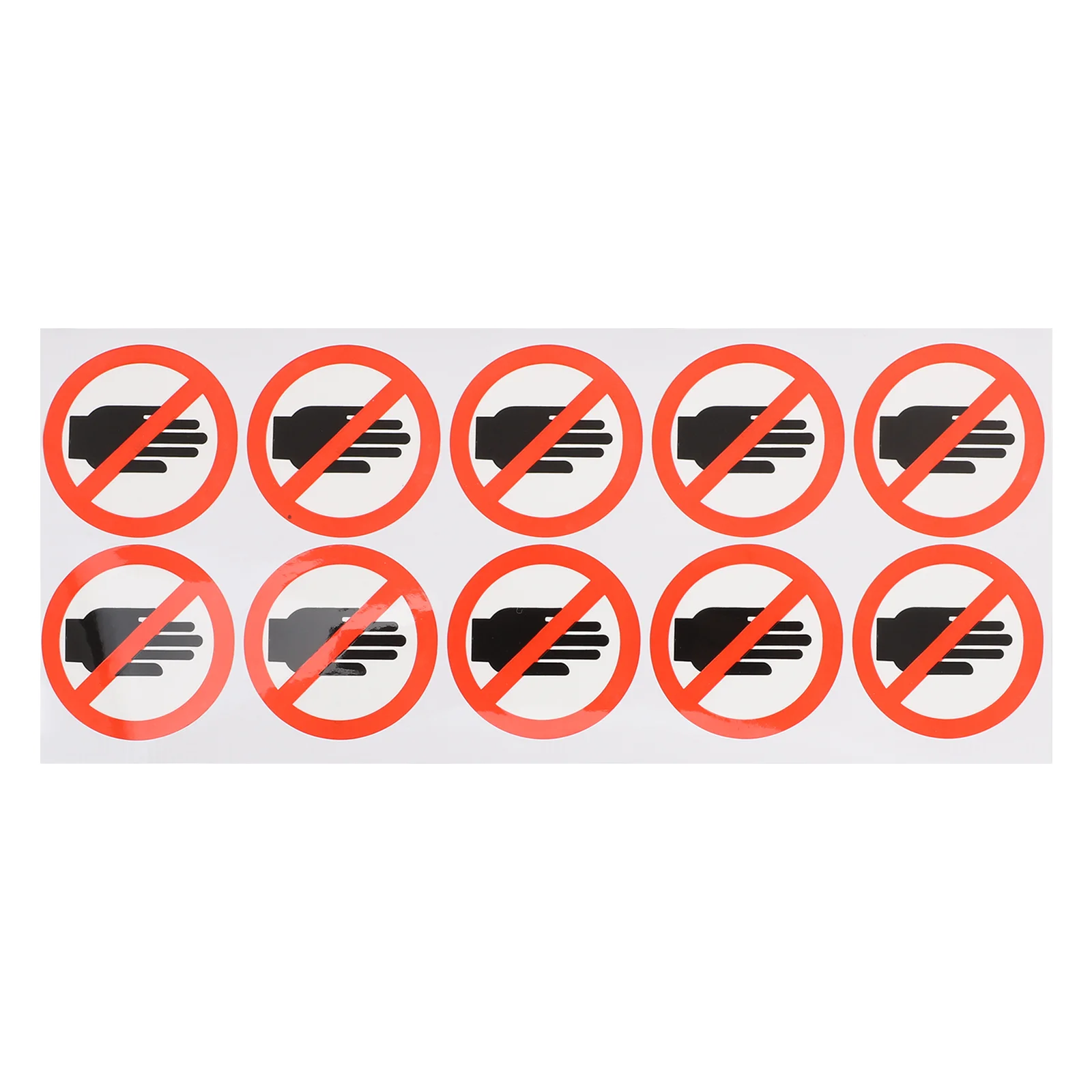 No Touching Sticker Stickers Do Not Warning Sign Electrical Appliance Pvc Please
