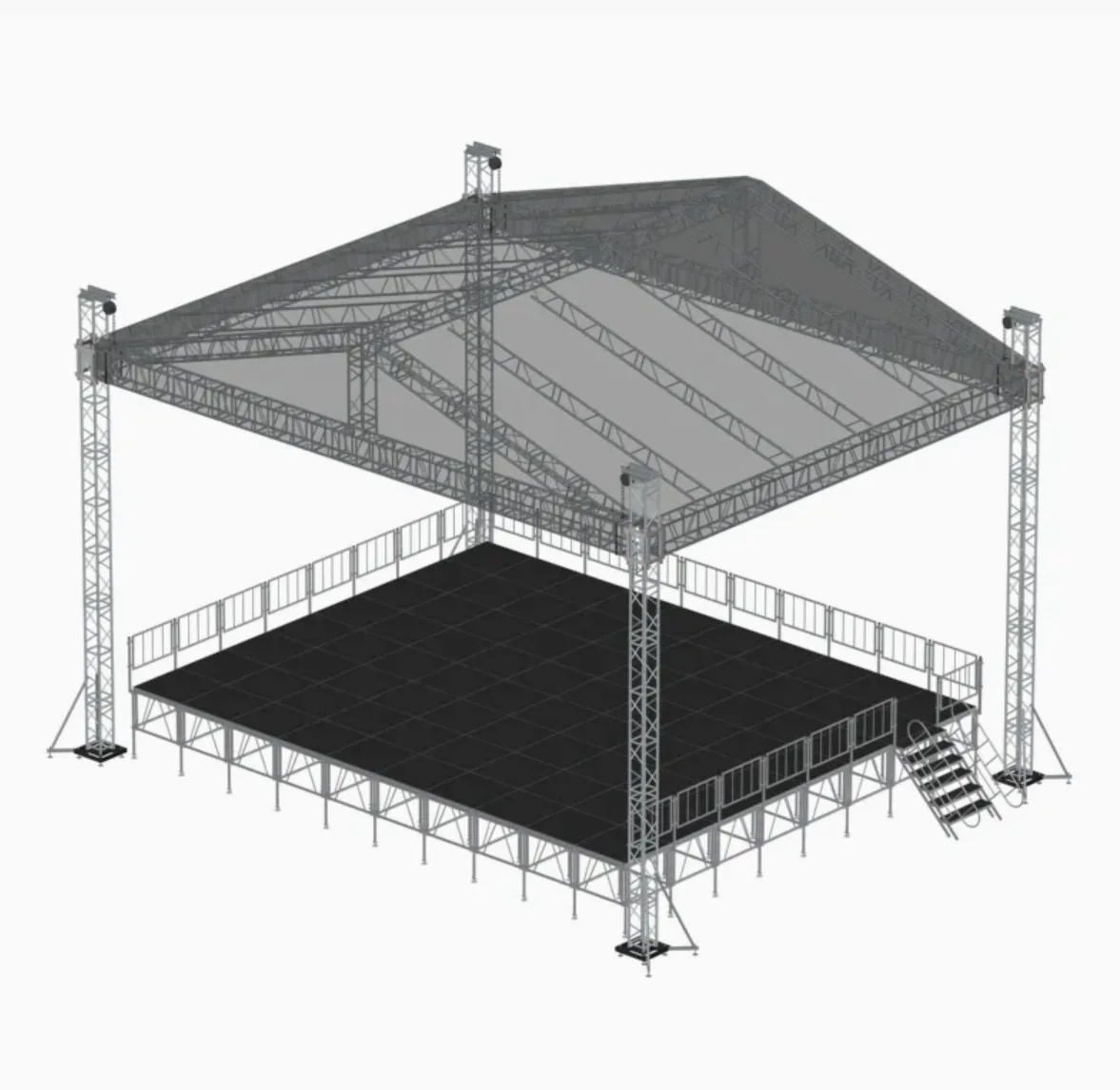 Heavy  Aluminum Alloy Event Concert Stage Truss System Truss Tent Modular Bolt Spigot Truss