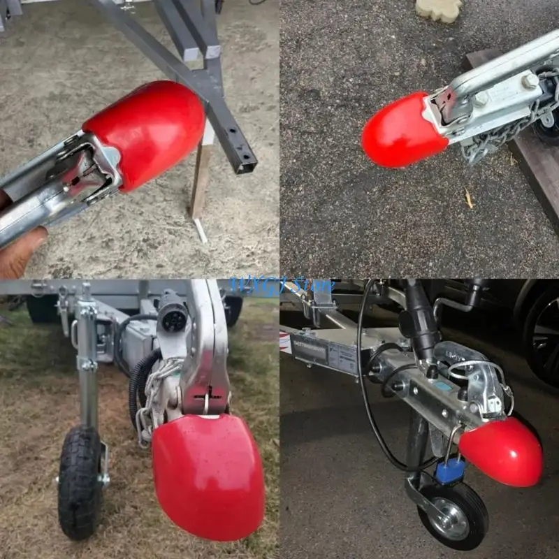 37JE Outdoor Protective Cover Bright Weatherproof Plastic Caps for 50mm Trailer Balls