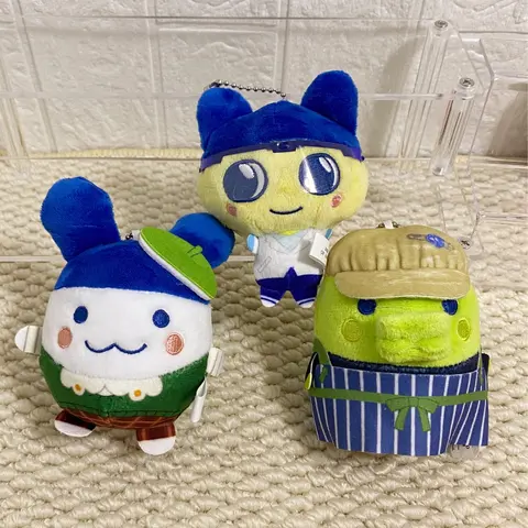 Genuine Bandai Tamagotchi Happy Shop Assistant Series Plush Doll Mametchi Mimichi Kuchipatchi Plush Pendant Birthday Gift