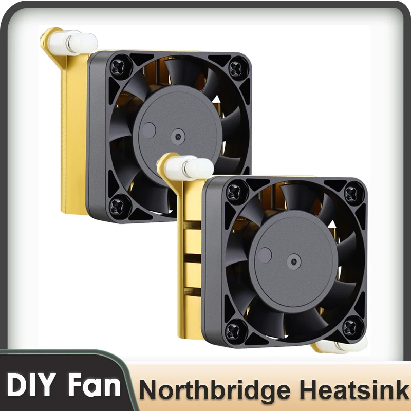 Gdstime Aluminium Heatsink Fin Cooler w/ 40mm Fan for PC Northbridge Chipset Cooling