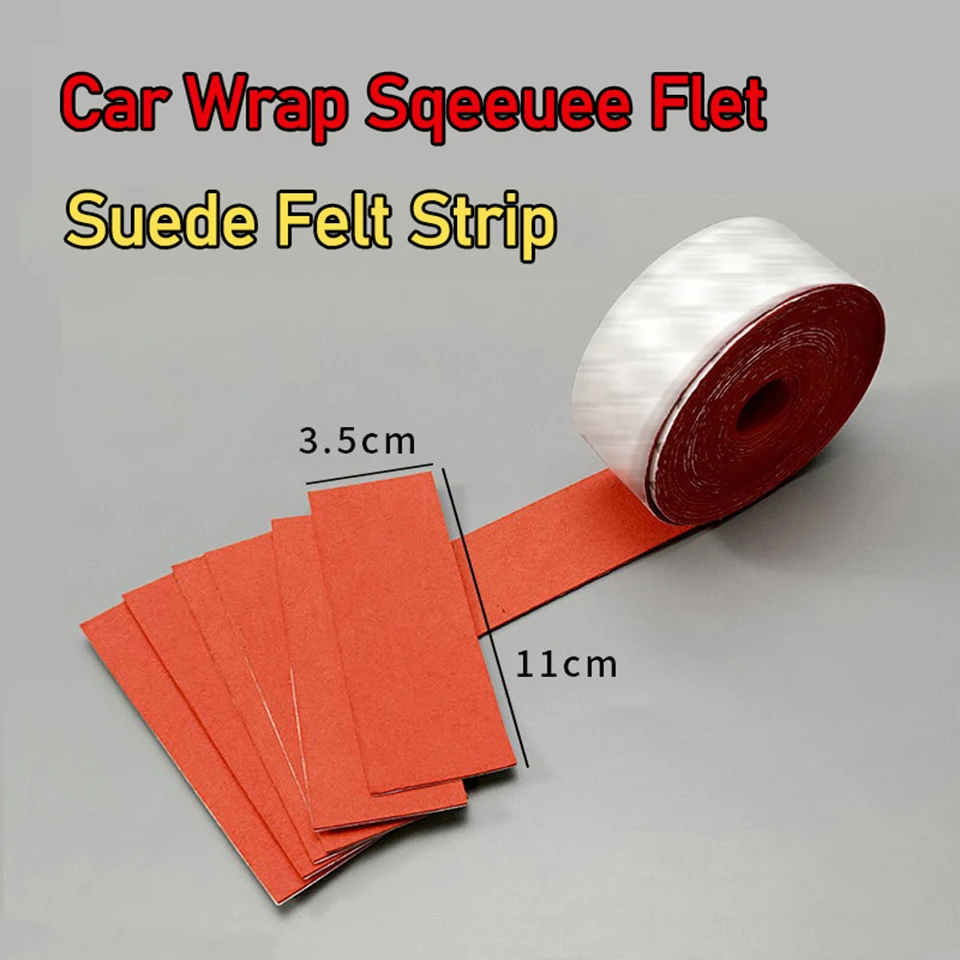 Pro-Cut Micro-Suede Squeegee Patches - Scratchless & Anti-Mar Protection for Car Wrap, PPF, Vinyl & Chrome Installation KLT-18L