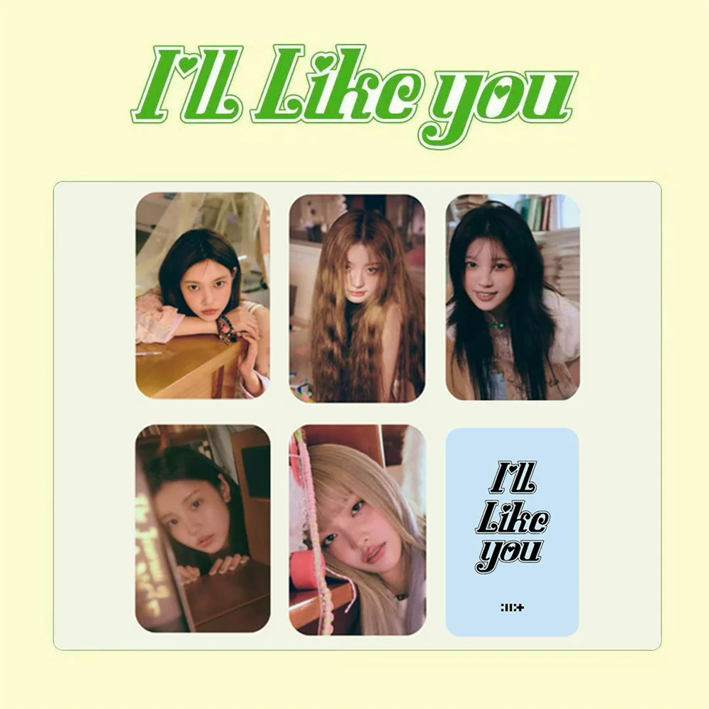 5 шт./компл. ILLIT I'll Like You, новый альбом, фотокарточки Wonhee Minju Moka, модные фотокарточки, двухсторонние открытки, подарок для фанатов