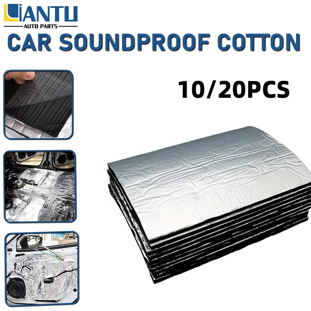 Coton insonorisant pour voiture, résistant à l'usure, isolation thermique, absorption du son, accessoires de remplacement pour modification automobile, 10/20 pièces