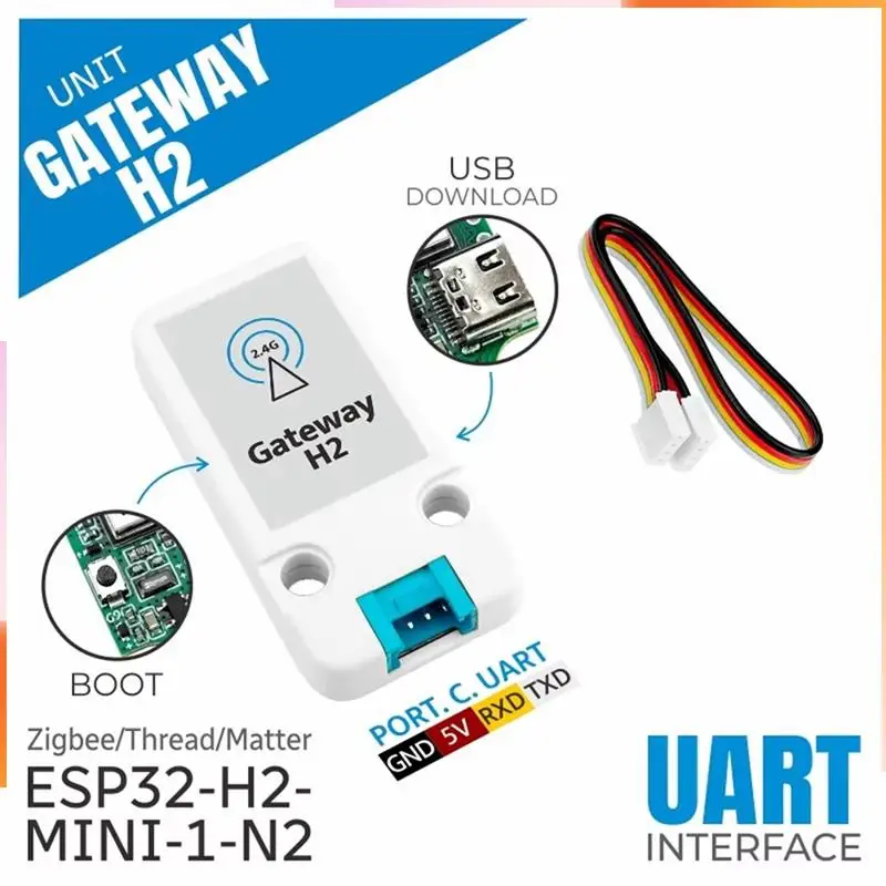 A92Z Unit Gateway H2 ESP32-H2 Draad/Zigbee Gateway Unit Ondersteuning Zigbee Draad Kwestie Protocol Voor Smart Home