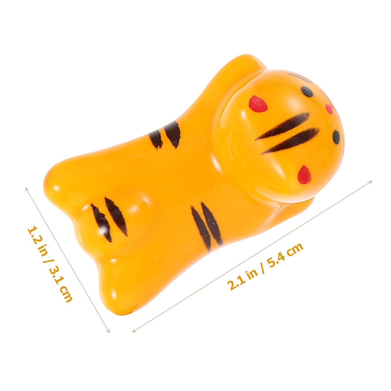 

5Pcs Chopstick Holder Ceramic Creative Cute Cat Design Small Space Saving Cutlery Spoon Rest Chopstick Holder