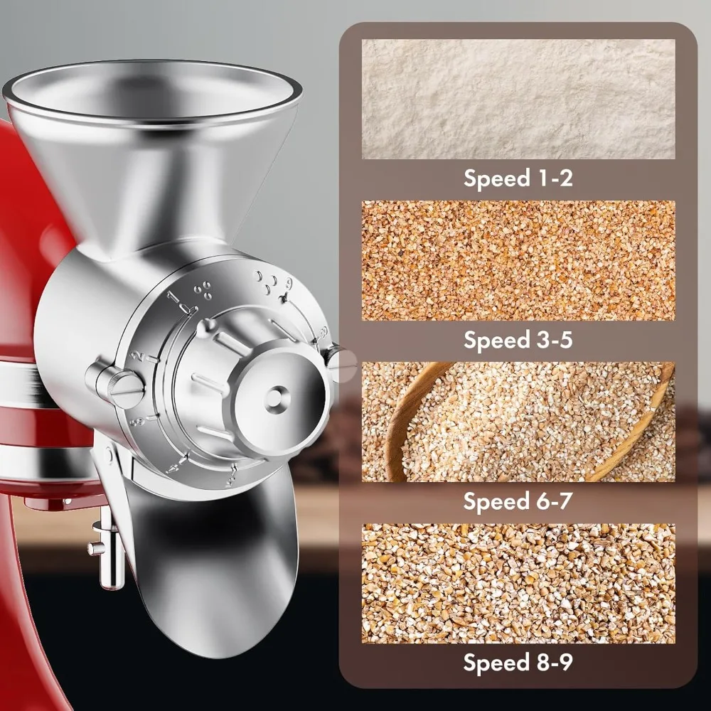 

Насадка-мельница для миксера KitchenAid: измельчитель муки, зерна, кукурузы, кофе, овса, растительных продуктов