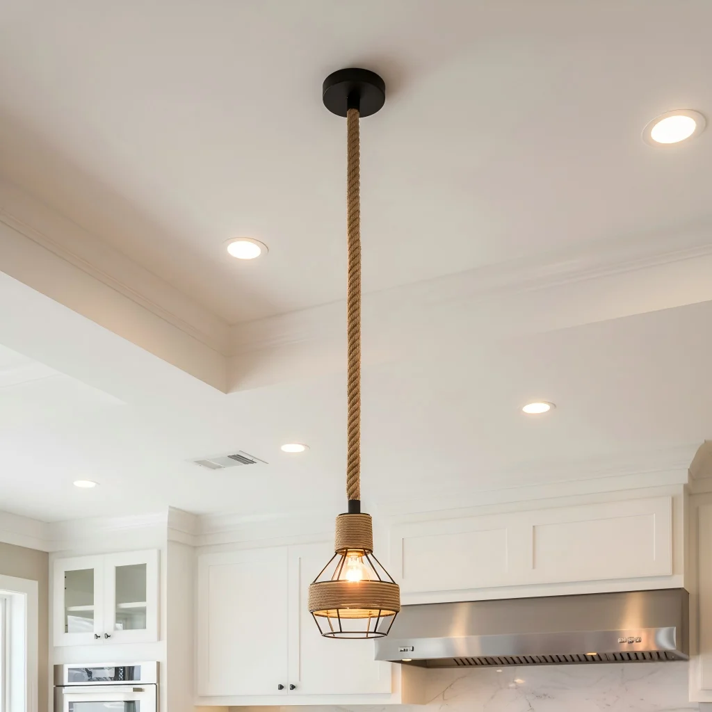 Industry Loft Chandelier Vintage Hemp Rope Pendant Lamp Aisle Bar Dining Room Hanging Lamp Restaurant Cafe Light Droplight