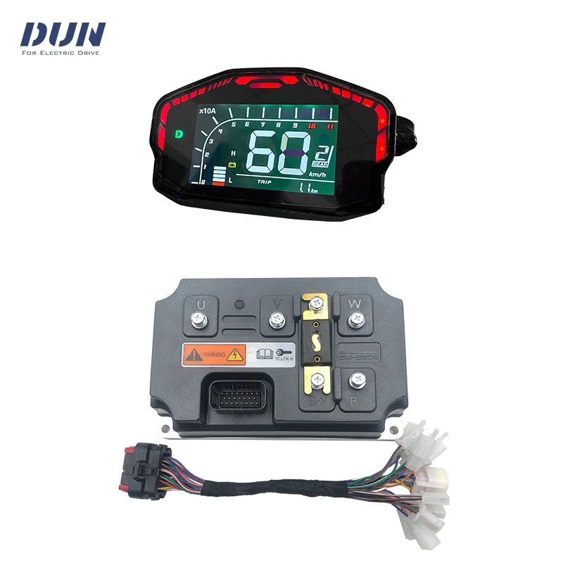 

DUNELEC/VOTOL EM260S 500A 7KW BLDC Motor Controller with DKD CAN-BUS ONE-LIN Sensor Display