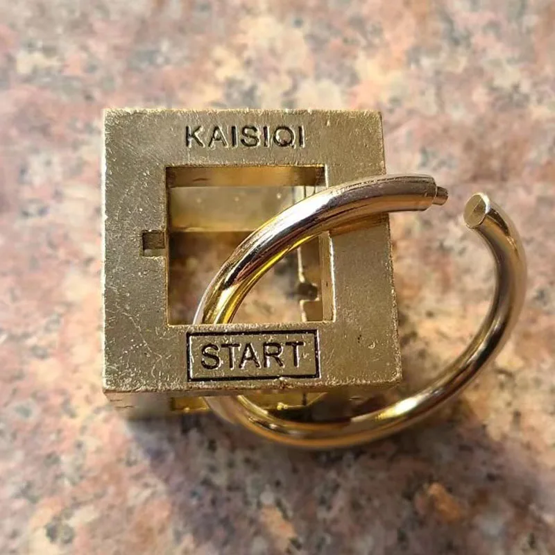 Puzzle Box per adulti Metal IQ Brain Teaser Fidget Toys giocattoli e hobby di decompressione Wit Logica Games