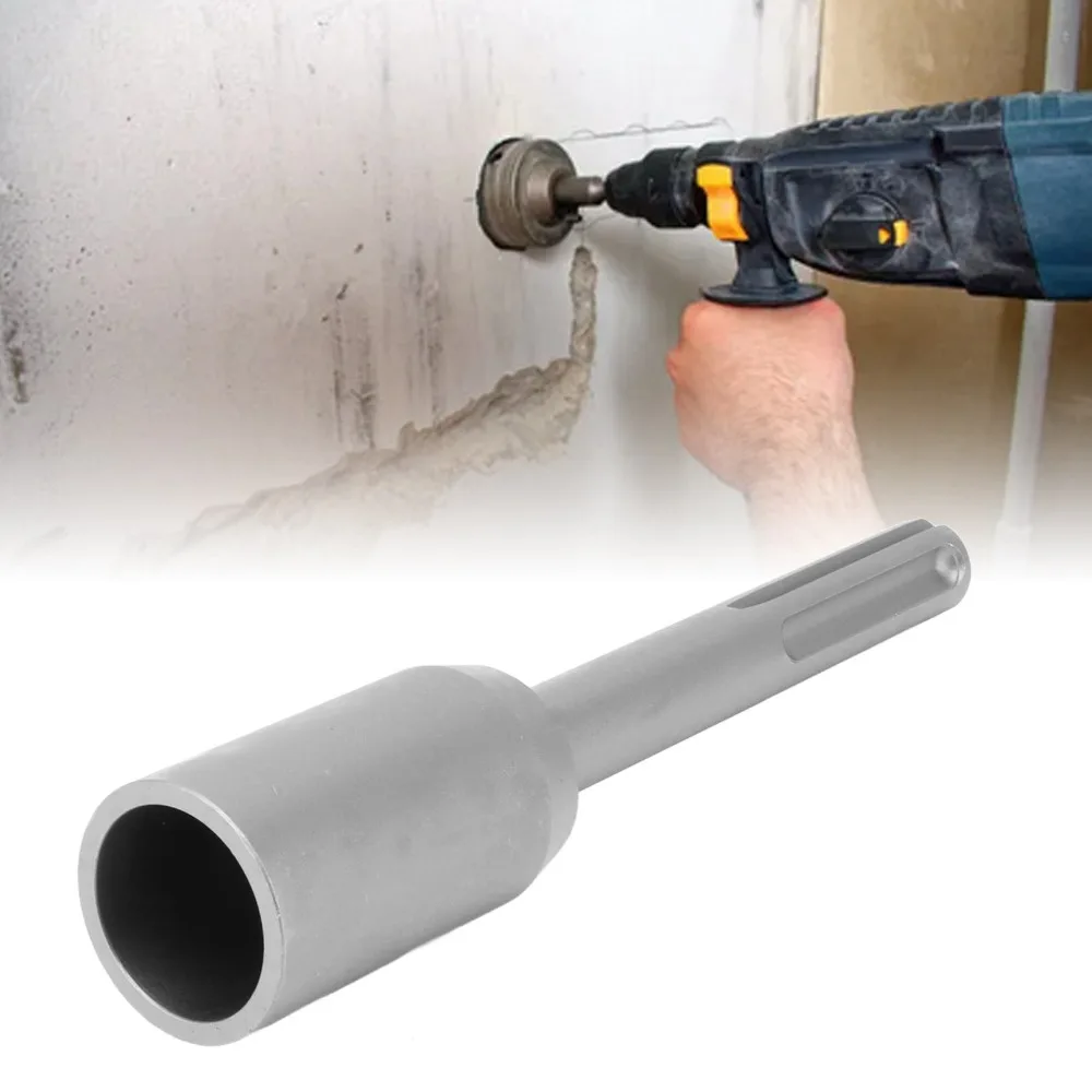 Durable Metal Post Driver Silver Easy Installion Post Pounder Heavy Duty 5 Pits Shank Ground Rod Driver for SDS MAX