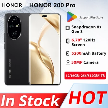 Honor-teléfono móvil 200 Pro 5G Original, 6,78 pulgadas, pantalla OLED de 120Hz, Snapdragon 8s Gen 3, batería de 5200mAh, NFC
