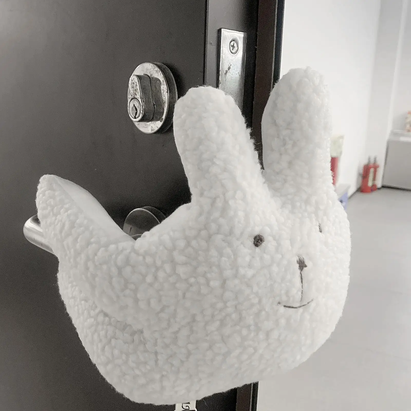 Door Stopper Cartoon Animal Doorstop Finger Protector Lamb Wool Soft Cushion Fits on Door Edge Child Nursery Use Home P