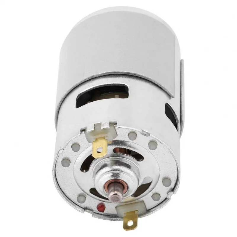 775 DC 모터 12V 775 고전력 전기 모터 브러시리스 하이 모터 5mm 샤프트 마이크로 교체(13000-15000RPM)