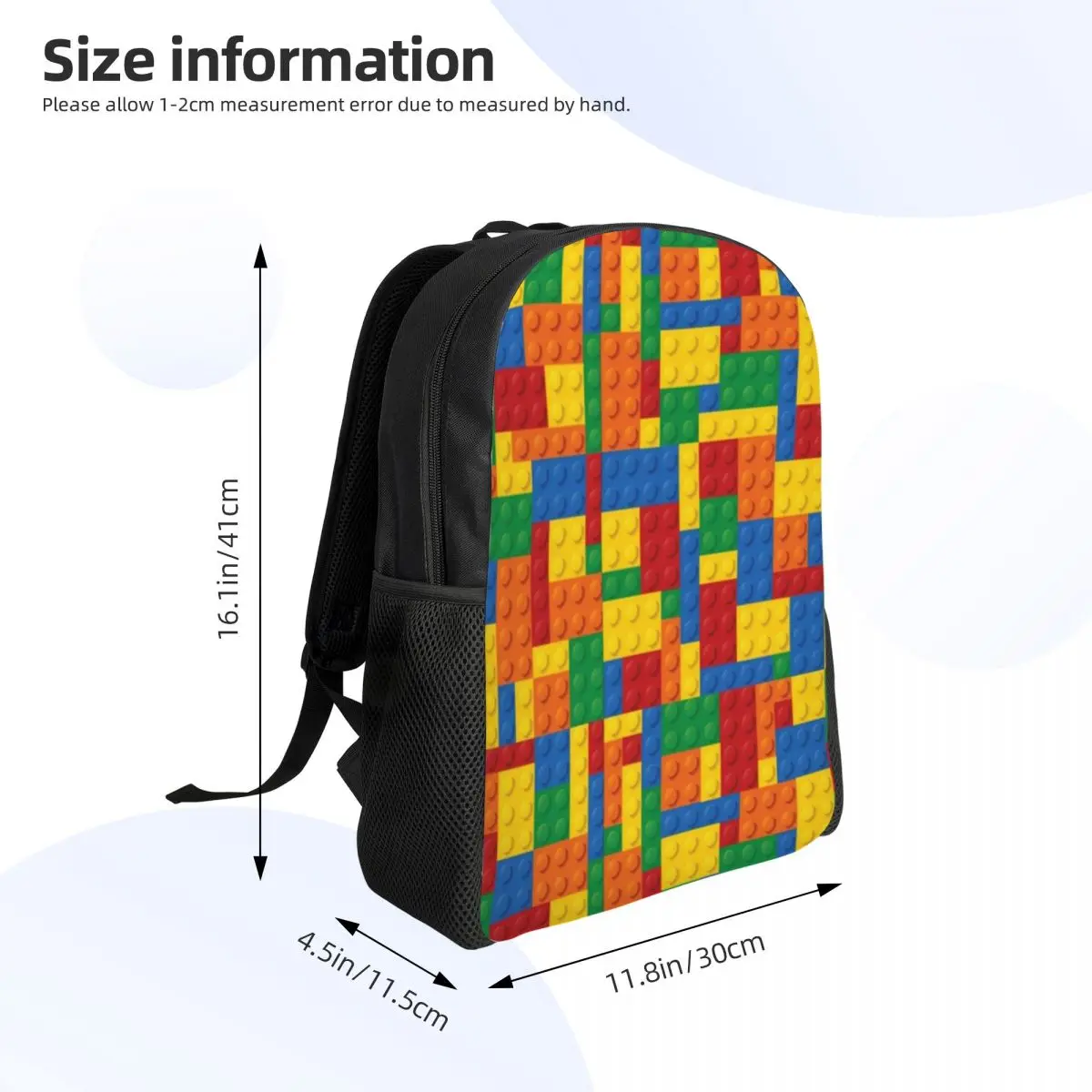 ألعاب البناء كتل حقيبة الظهر رائجة البيع Daypack سعة كبيرة للأطفال BookBag حقيبة مدرسية حقائب الكتف للرجال والنساء
