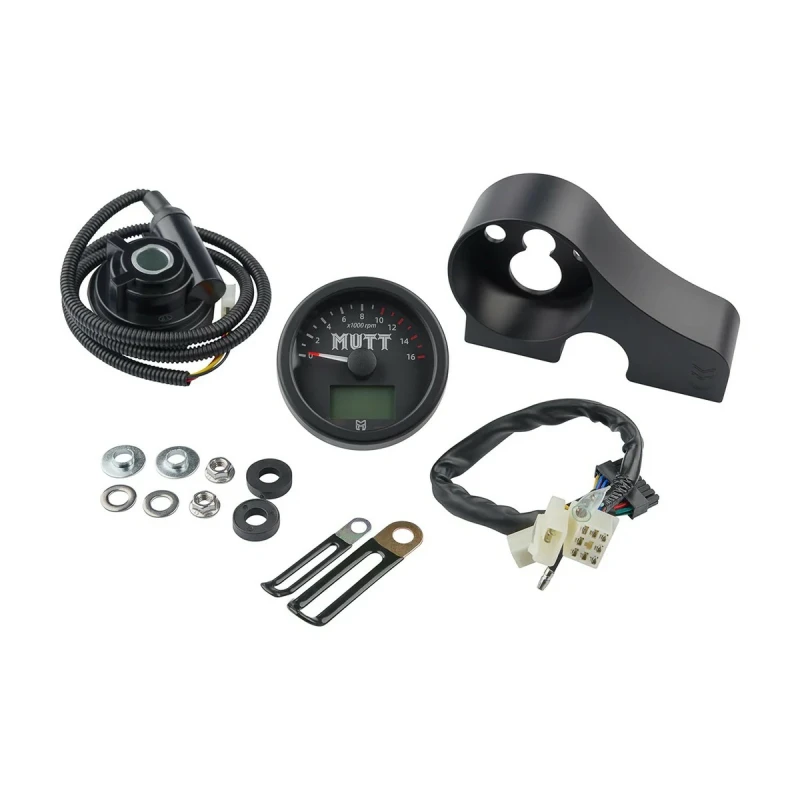 Motorcycle DIGITAL SPEEDOMETER RETROFIT KIT - 125CC TWIN SHOCK For MUTT Motorcycle Original Parts MPT-1266