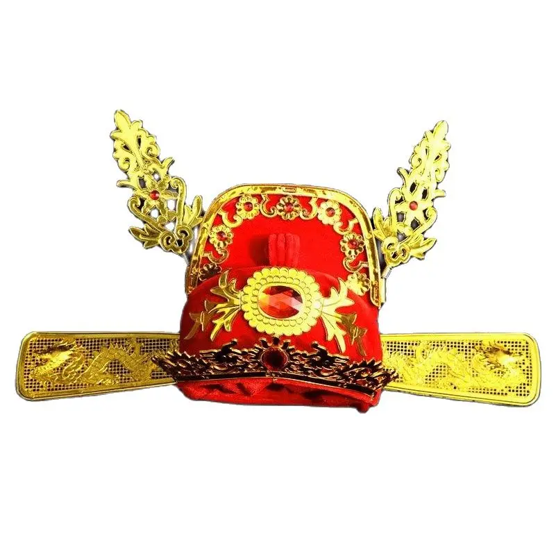 

Drama Costume Accessories Chinese Peking Opera Headgear Ancient groom wedding crown carnival halloween cosplay performance hat