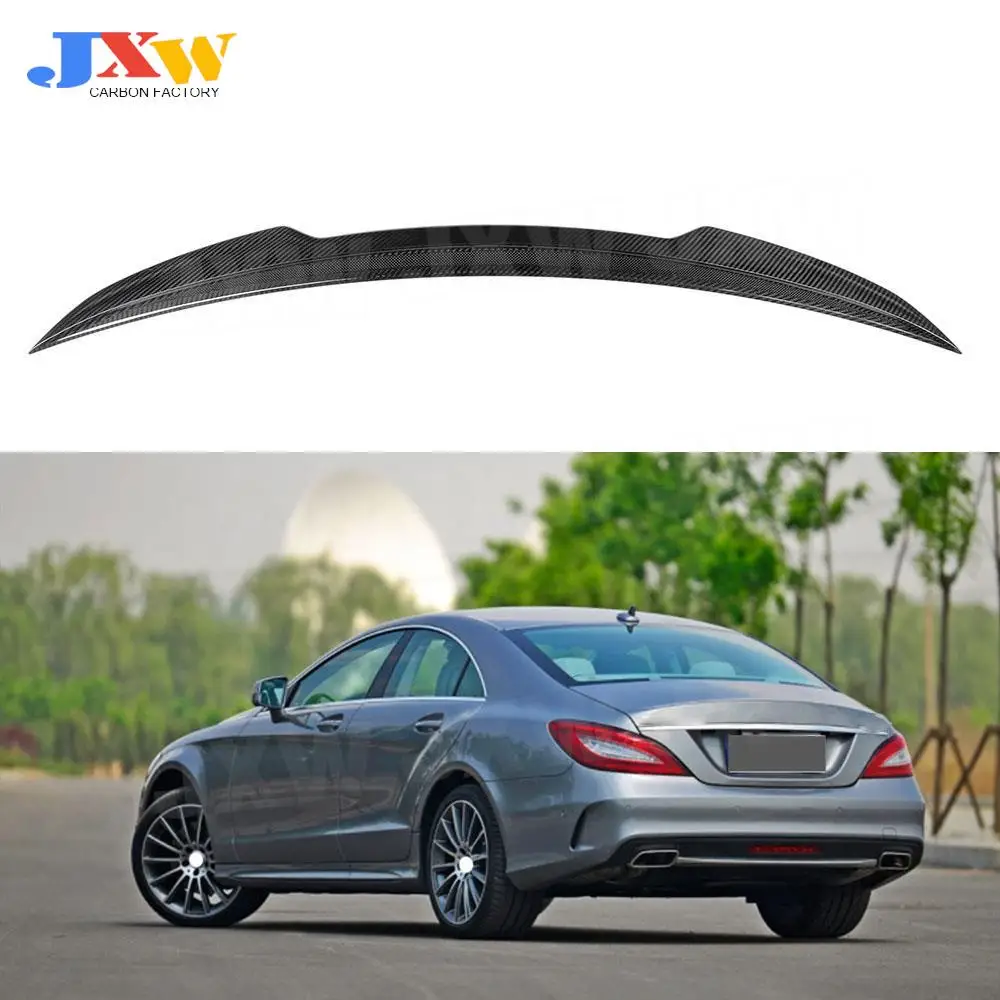 

Dry Carbon Fiber Rear Spoiler for Mercedes Benz W218 CLS300 CLS350 CLS500 CLS550 CLS63 2012-2017 Car Trunk Spoiler Lid Wing