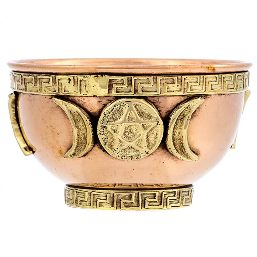 Triple Moon Pentacle Copper 3