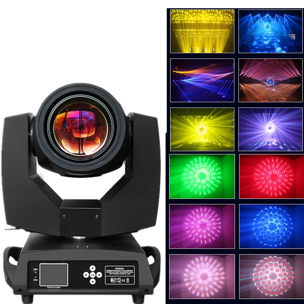 rotatable honeycomb prism para boate party iluminacao de palco profissional lampada de botao 7r moving head lighting 230w 01