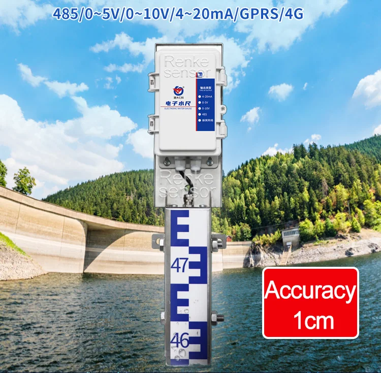 Renke waterniveau-indicator Elektronische digitale rivierniveau-personeelmeter