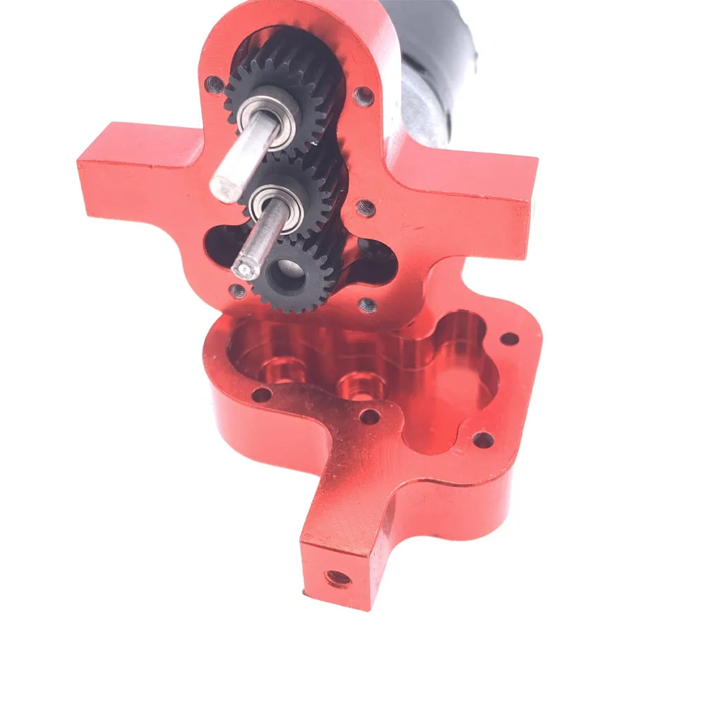 Metal Transmission Gearbox 370 Motor With Heat Sink is Suitable for 1/12 MND90 D91 WPL B14 B24 C14 C24 1/16 RC Car Upgrade parts