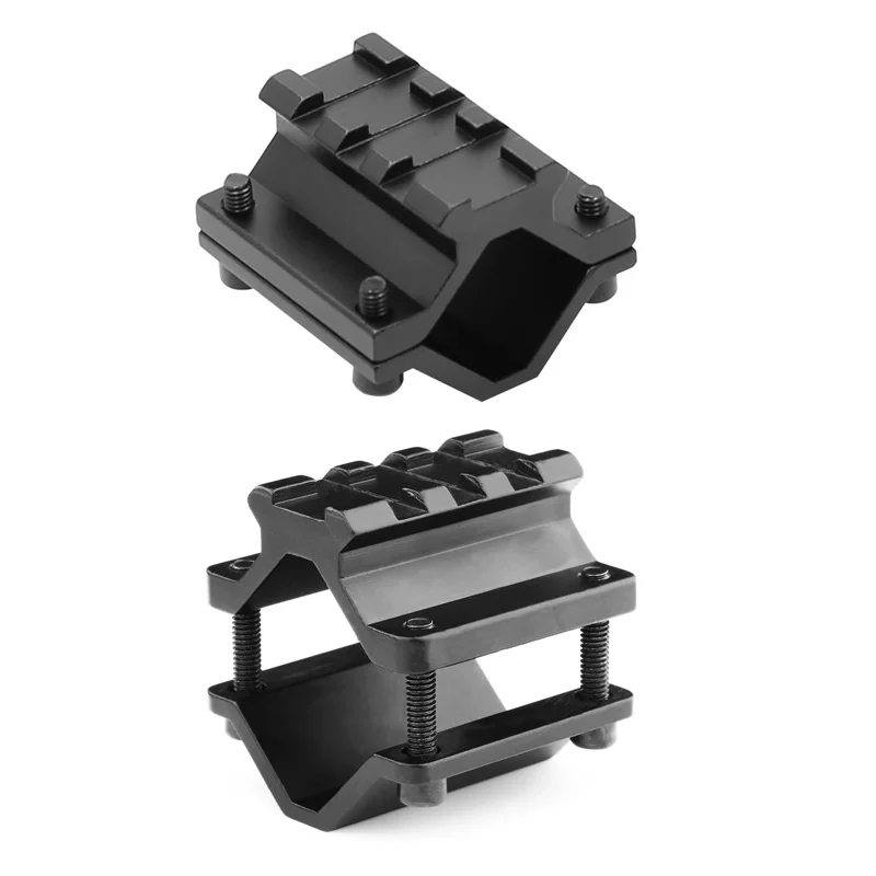 Supporto universale per cannocchiale a barilotto, adattatore per binario convertitore Picatinny a 3 slot, per montaggio su torcia laser, caccia, accessori per pistole giocattolo