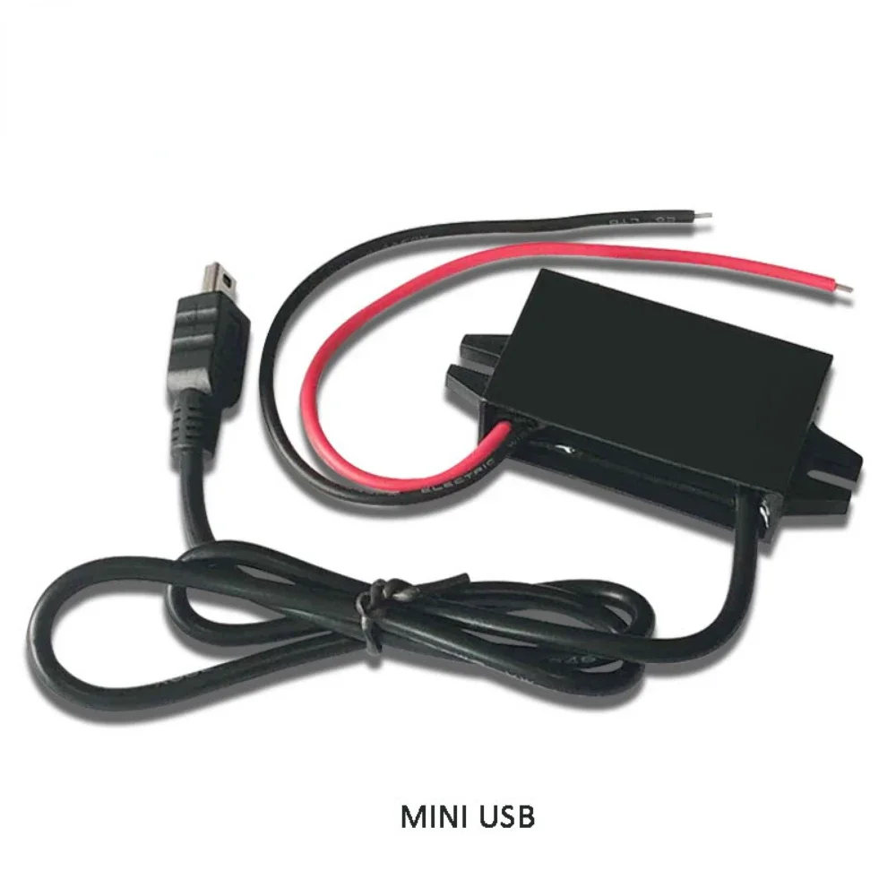 12V24V to 5V 3A Charging Converter DC DC 12V to 5V Step Down Converter with Female/MICRO/TYPE C/MINI USB for Car Motorcycle