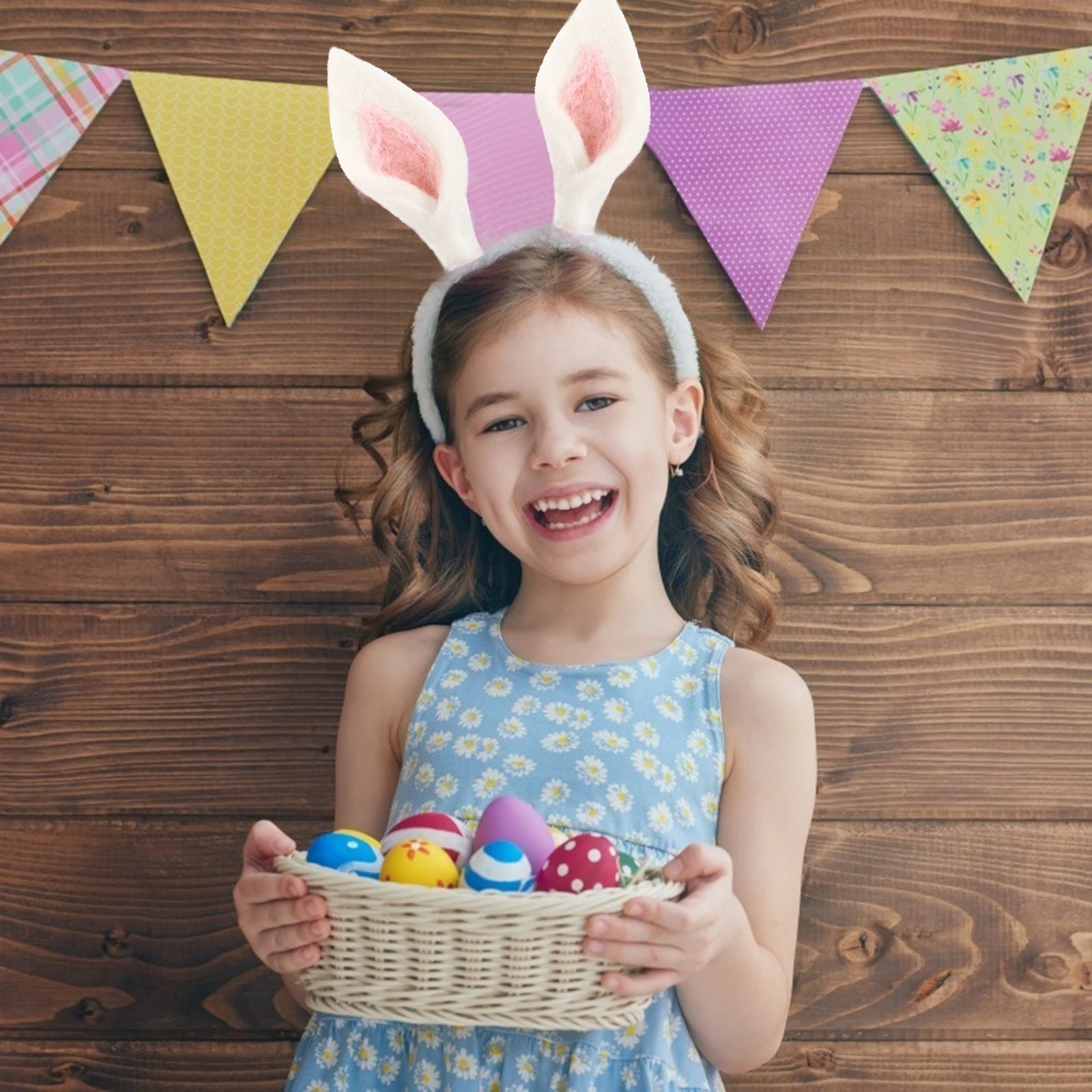 

8pcs Rabbit Ears Hair Accessories DIY Fuzzy Easter Decor Craft Supplies Soft Premium Felt Safe Comfortable Colorful Matching